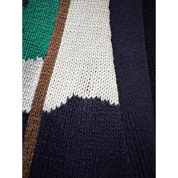 Disney Mickey VTG Green/Blue Mens Golf Cardigan Sweater XL? SEE MEASUREMENTS - Picture 12 of 12